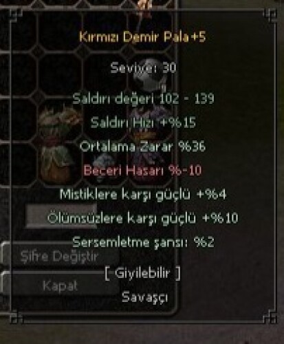 Metin2 Altın Kolye Nereden Düşer?