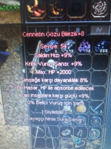 Metin2 Cennetin Gözü Bilezik Nereden Düşer?