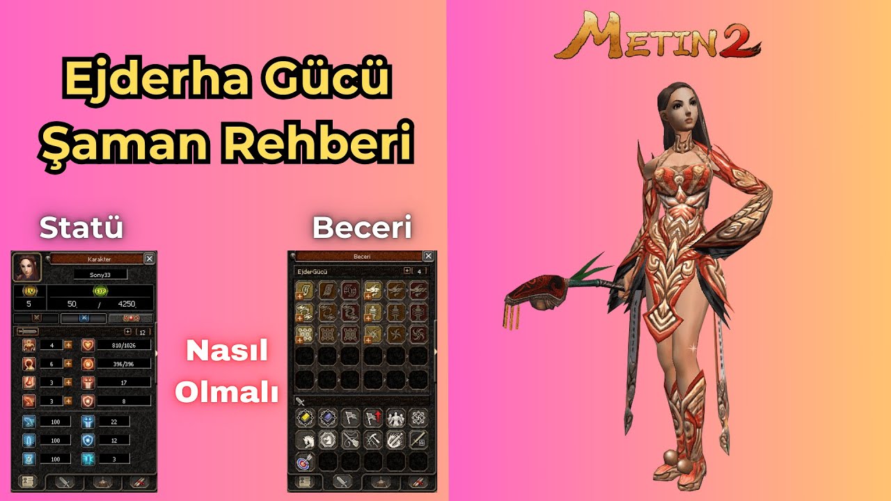 Metin2 Ejderha Gücü Şaman Statü Dağılımı