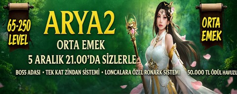 Arya2 tanıtım banner