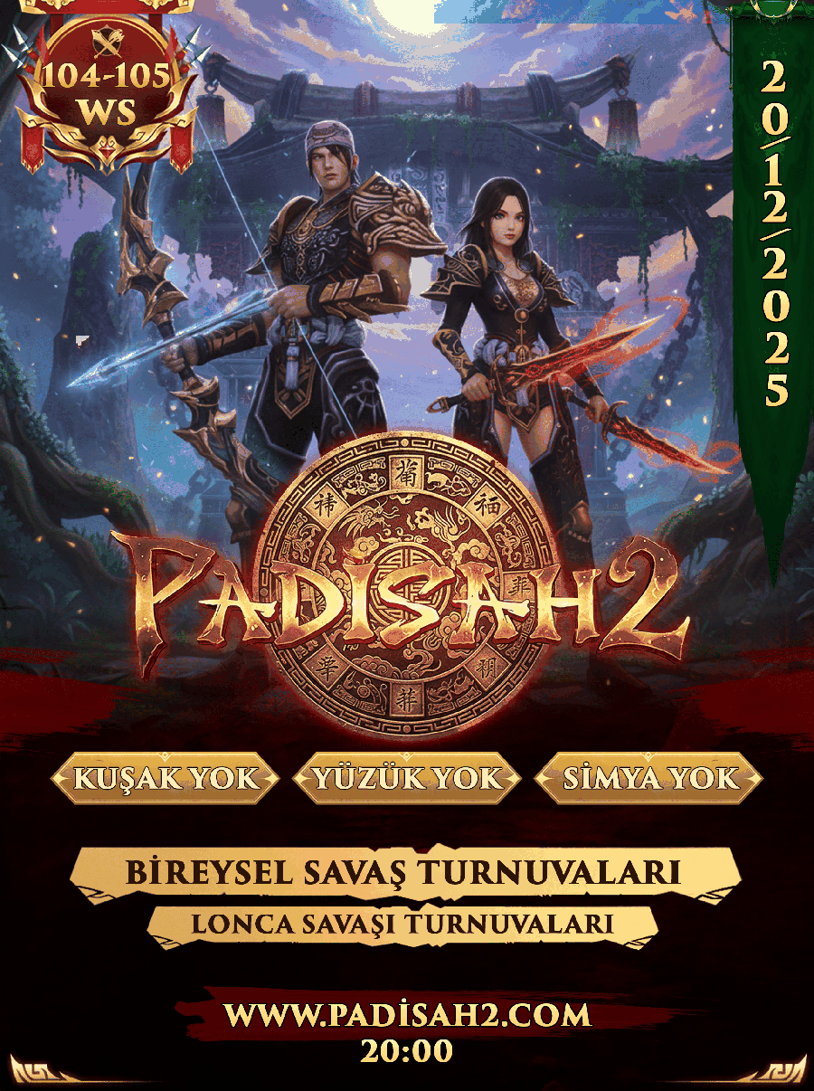 padisah2.com 104-105 okçulu wslik sunucu
