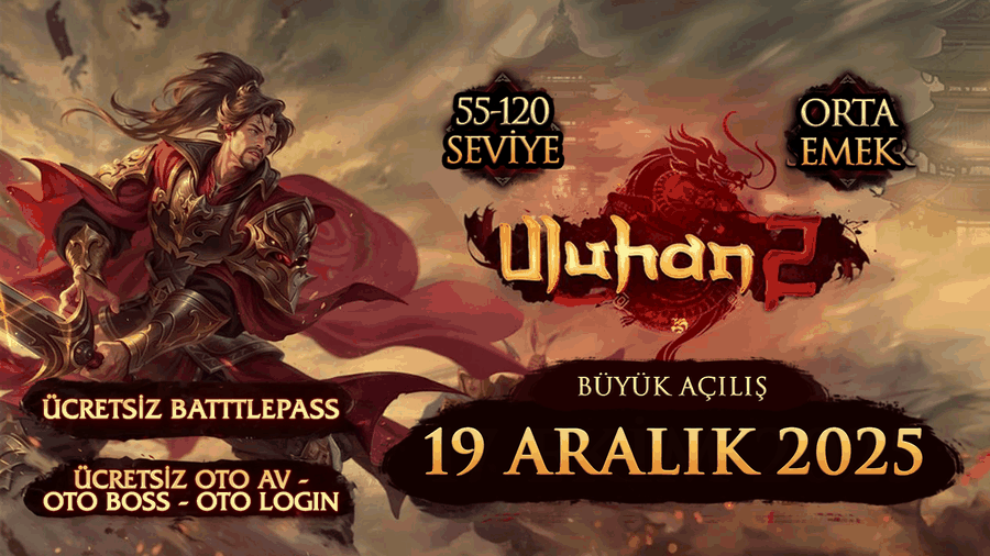 Uluhan2 55-120 PvP SERVER tanıtım banner