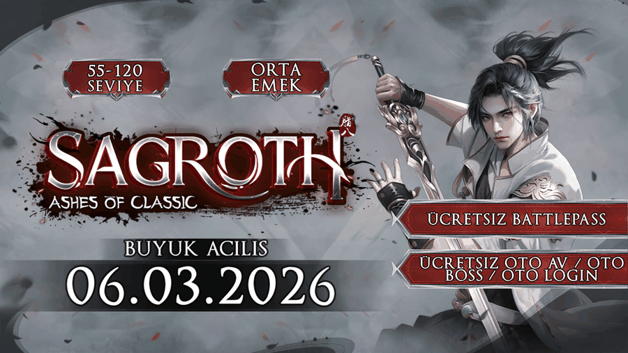 Sagroth2 55-120 PvP SERVER tanıtım banner