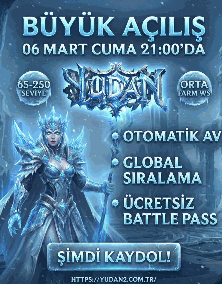Yudan2 65-250 PvP SERVER tanıtım banner