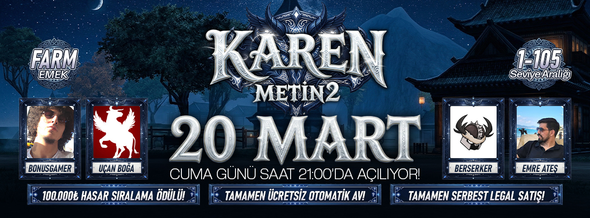KarenMetin2 1-105 Metin2 PvP SERVER