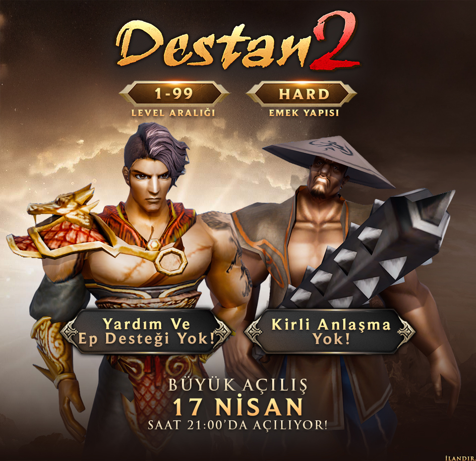 Destan2 1-99 HardSchool PvP SERVER tanıtım banner