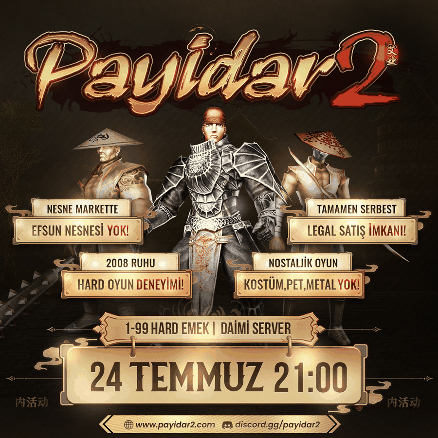 Payidar2 1-99 HardSchool PvP SERVER tanıtım banner
