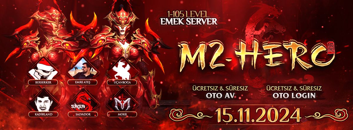 M2 Hero tanıtım banner