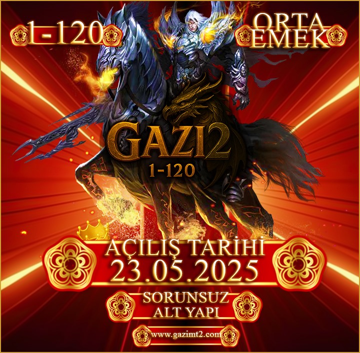 Gazimt2 1-120 PVP SERVER tanıtım banner