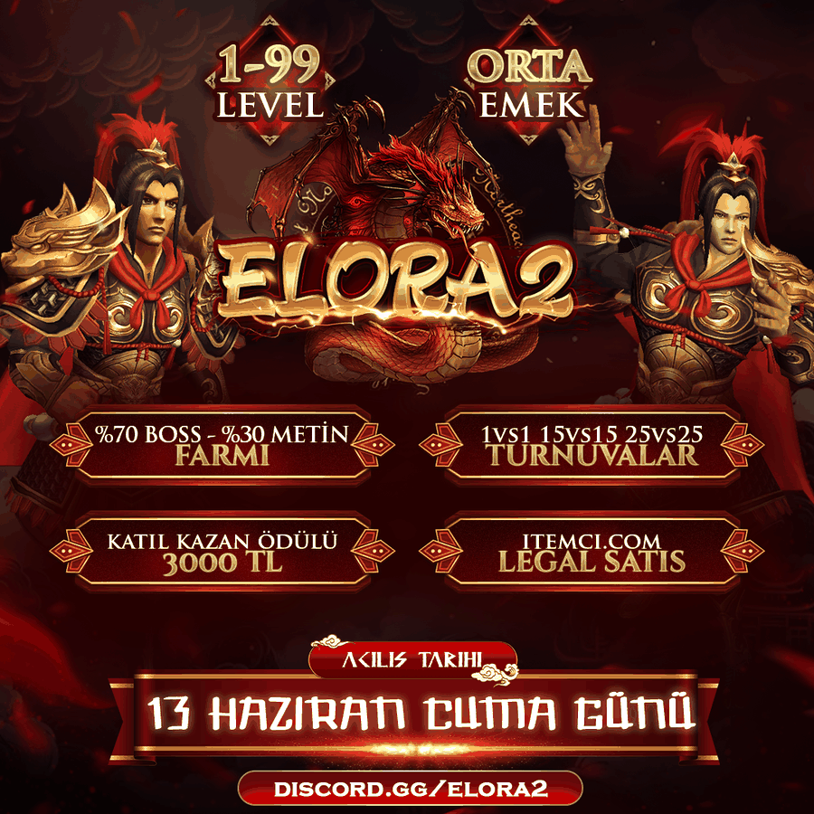Elora2 1-99 PVP SERVER tanıtım banner