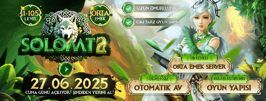 SoloMt2 1-105 PVP SERVER tanıtım banner