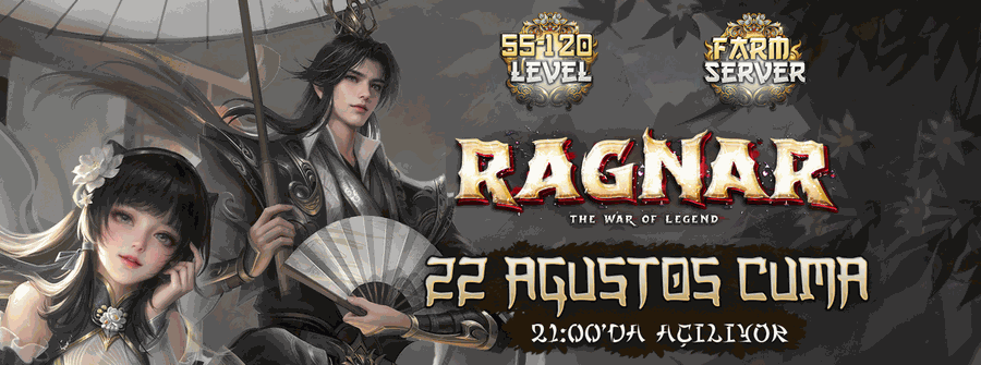 Ragnar2 55-120 PVP SERVER tanıtım banner