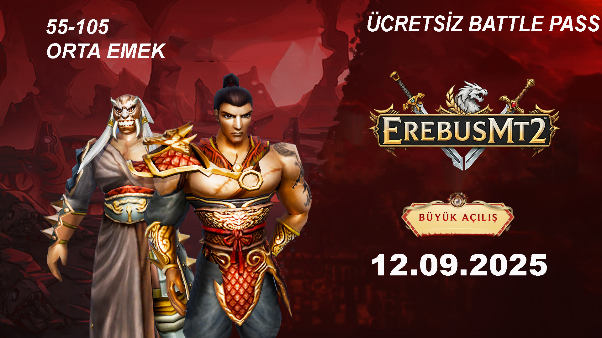 EREBUSMT2 55-105 12-EYLÜL CUMA AÇILIYOR