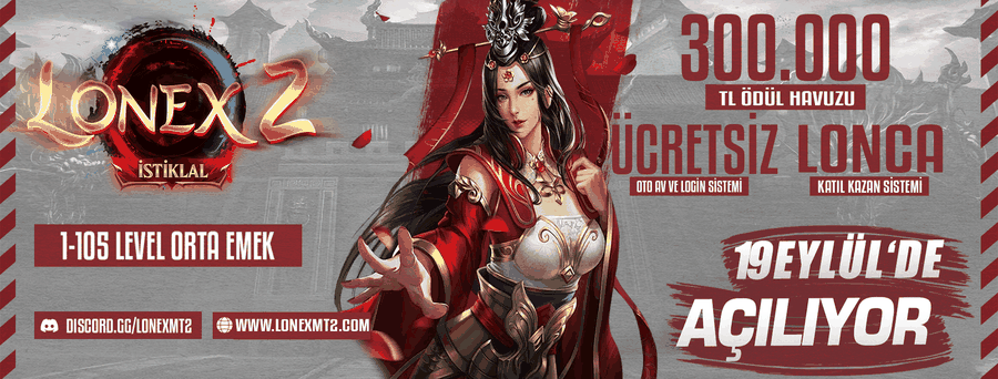 LonexMt2 1-105 PVP SERVER tanıtım banner