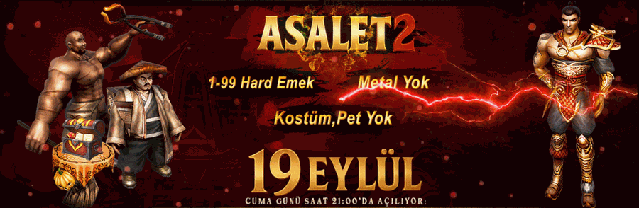 Asalet2 1-99 PvP SERVER tanıtım banner