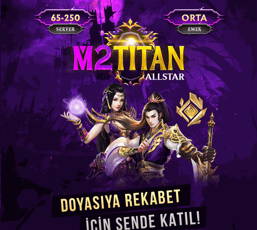 M2Titan 65-250 PvP SERVER tanıtım banner