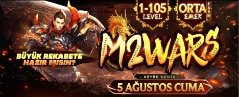 M2WARS 1-105 ORTA EMEK YAPISIYLA GELİYOR 5 AĞUSTOS tanıtım banner