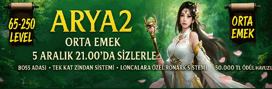 Arya2 65-250 Metin2 Pvp Server